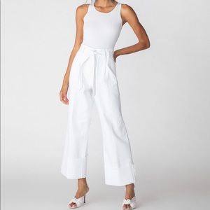 J BRAND LOUISA HIGH-RISE TIE WAIST PANT